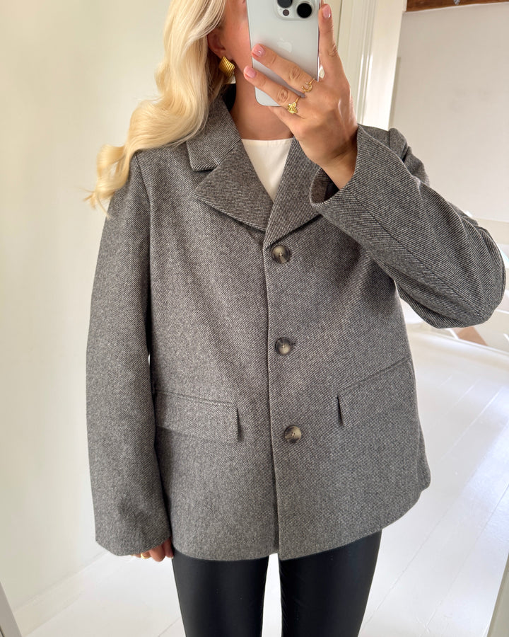 Pieces blazer bianca ls noos black melange