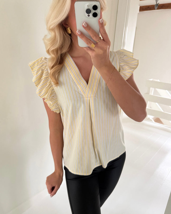 Love&Divine top love1382 banana/stripe