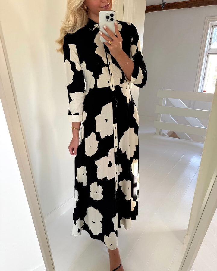 Y.A.S kjole savanna black/mille