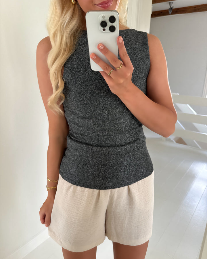 Only top ea glitter s/l 2-ways jrs noos black/silver gli