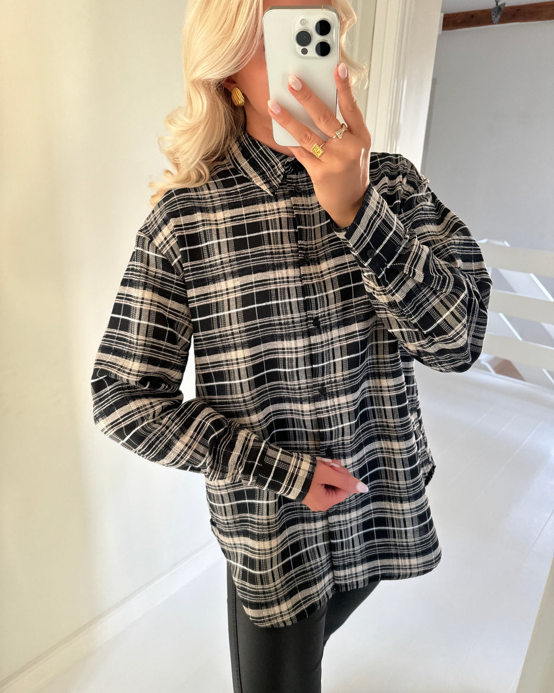 Love&Divine skjorte love1016-2 black check