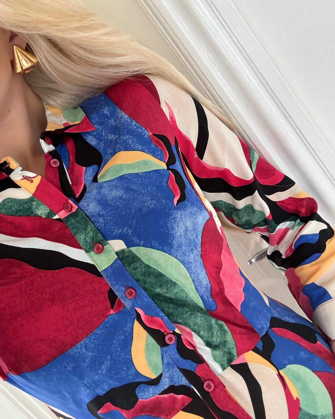 Y.A.S kjole savanna long shirt s.noos brich/gracie