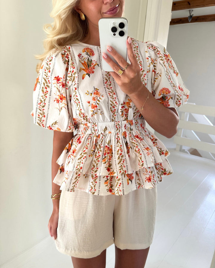 Y.A.S top floratina ss pristine/floratina