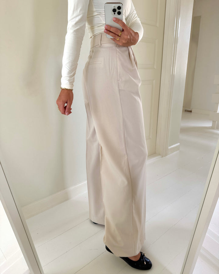 Vero Moda bukser nille hw wide oatmeal