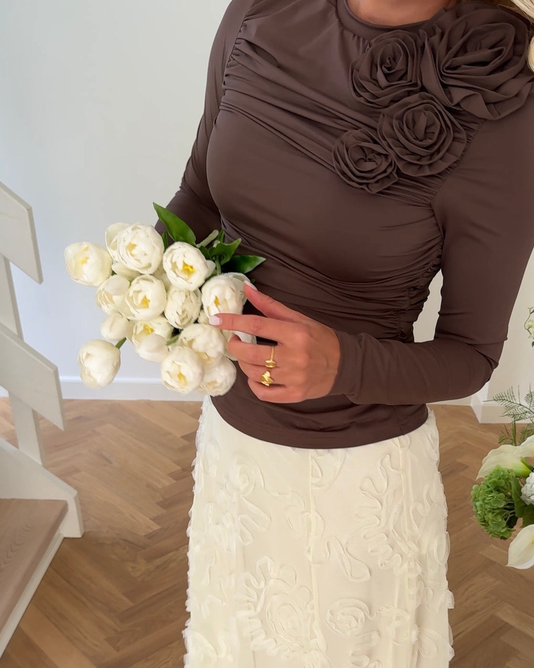 Y.A.S bluse dona ls chocolate brown