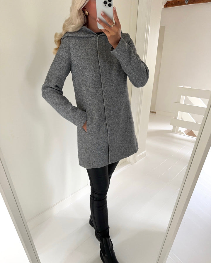 Vero Moda jakke verodona ls light grey melange