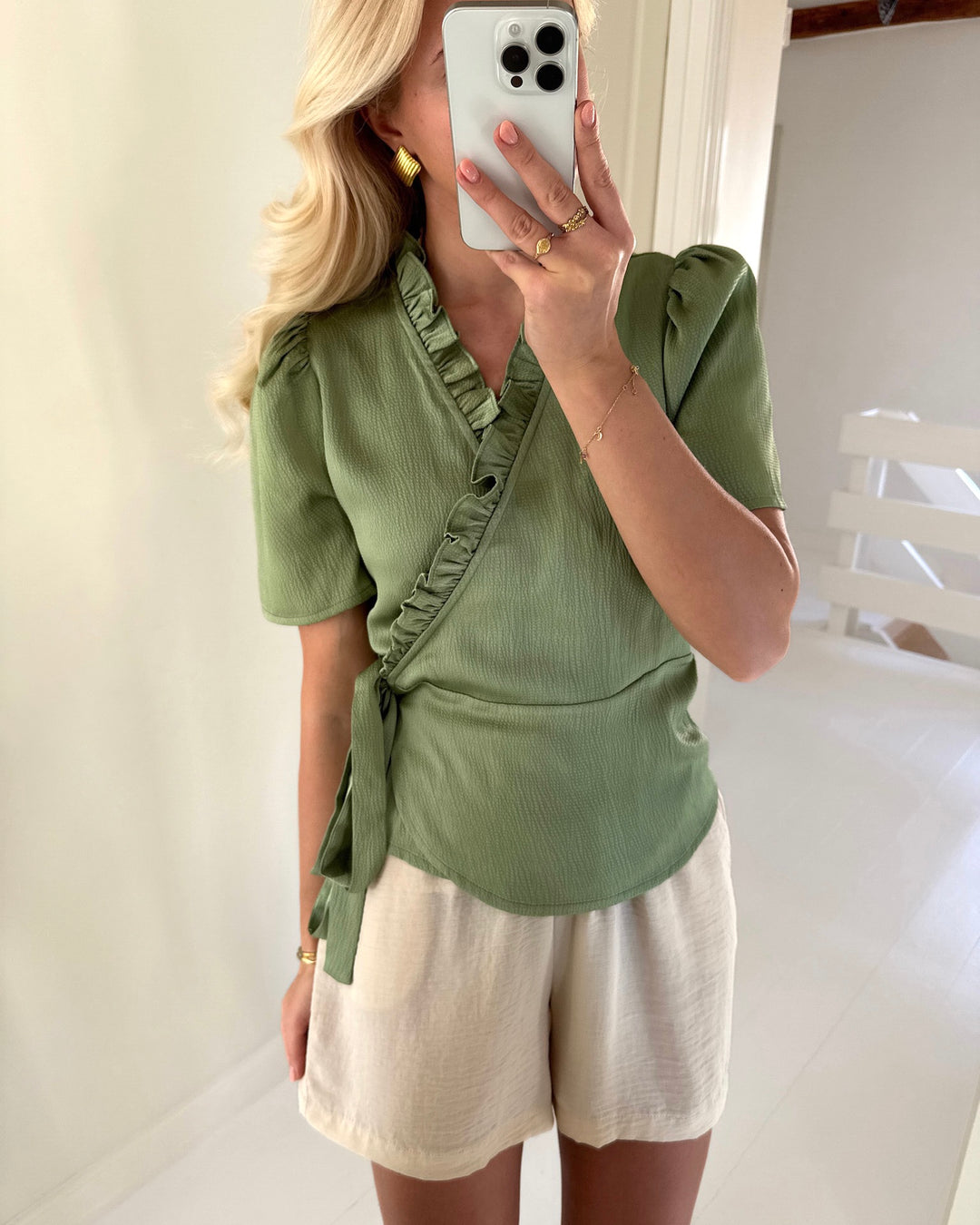 A-View bluse peony dusty green