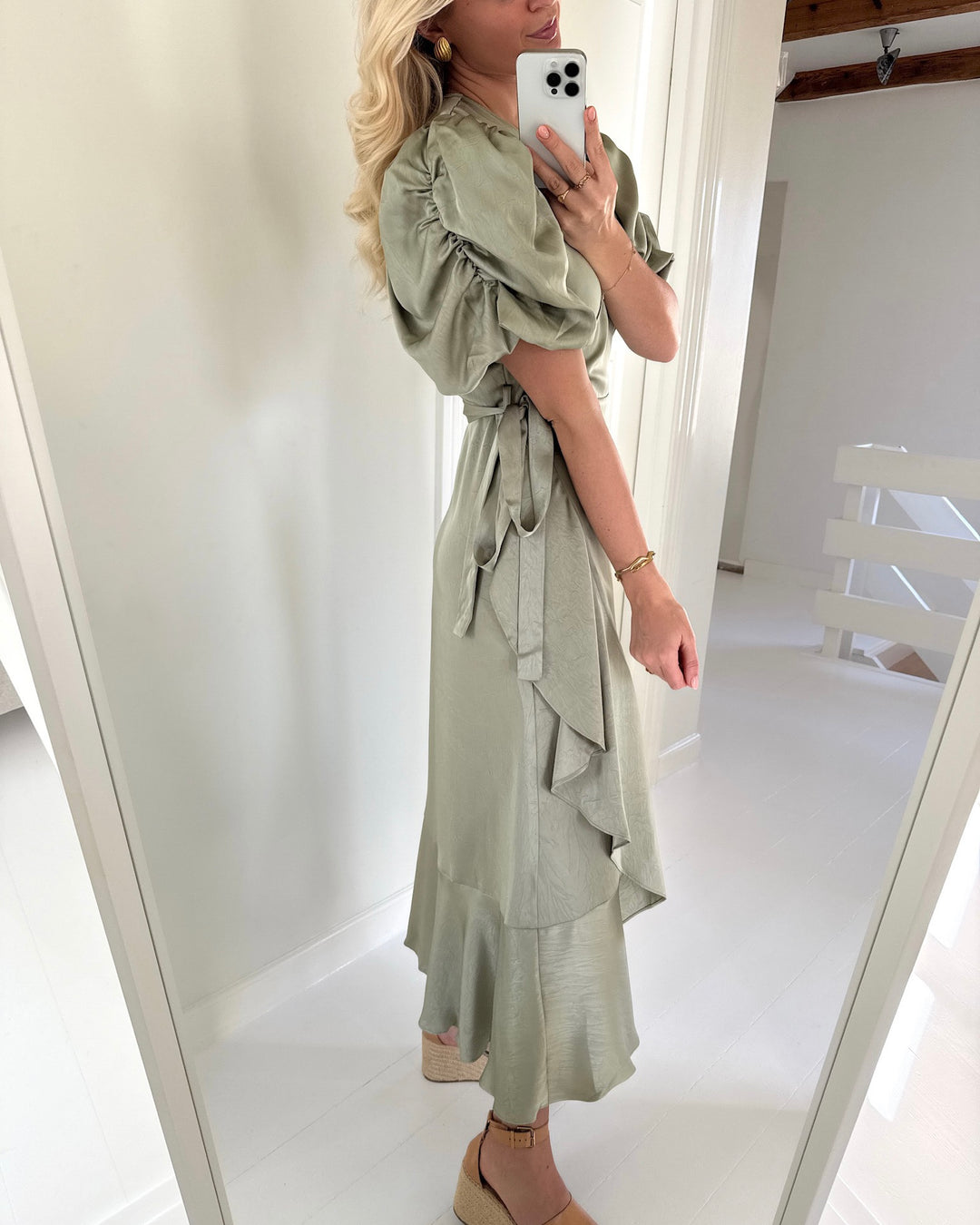 A-View kjole sinda dusty green