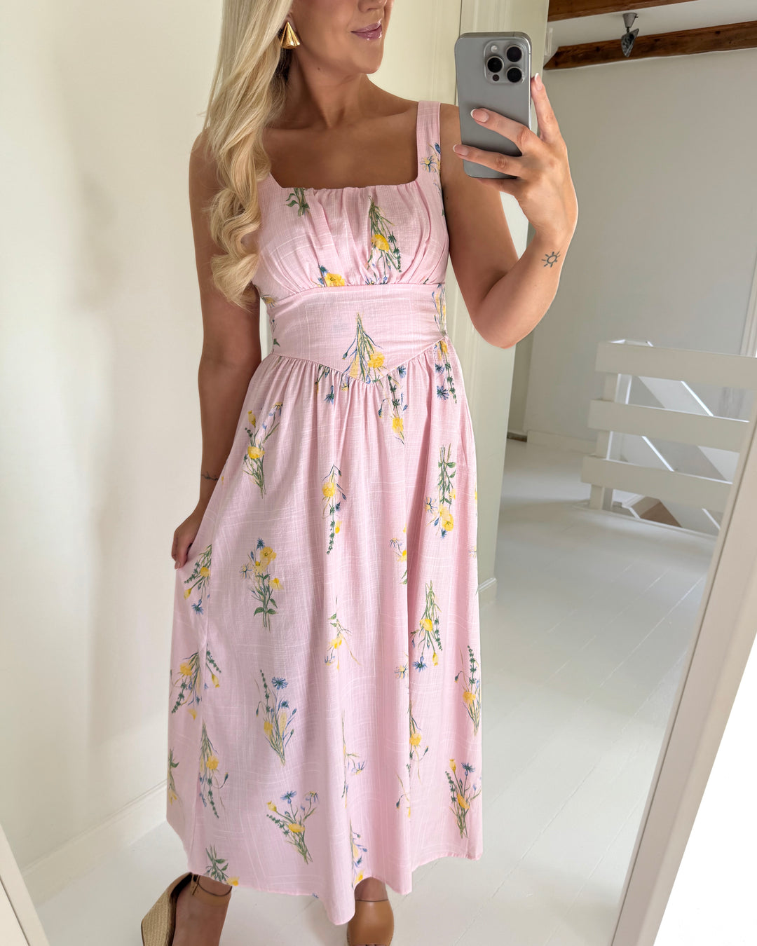 Vero Moda kjole jamie else sl 7/8 pink-a-boo else