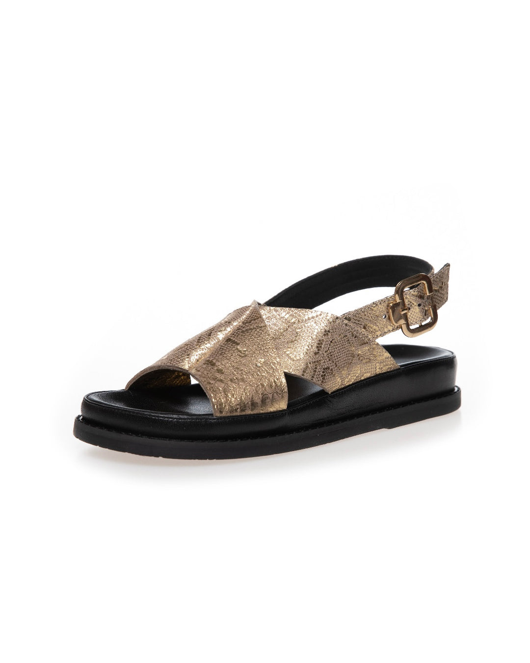 Copenhagen Shoes sandaler new stronger suede gold print