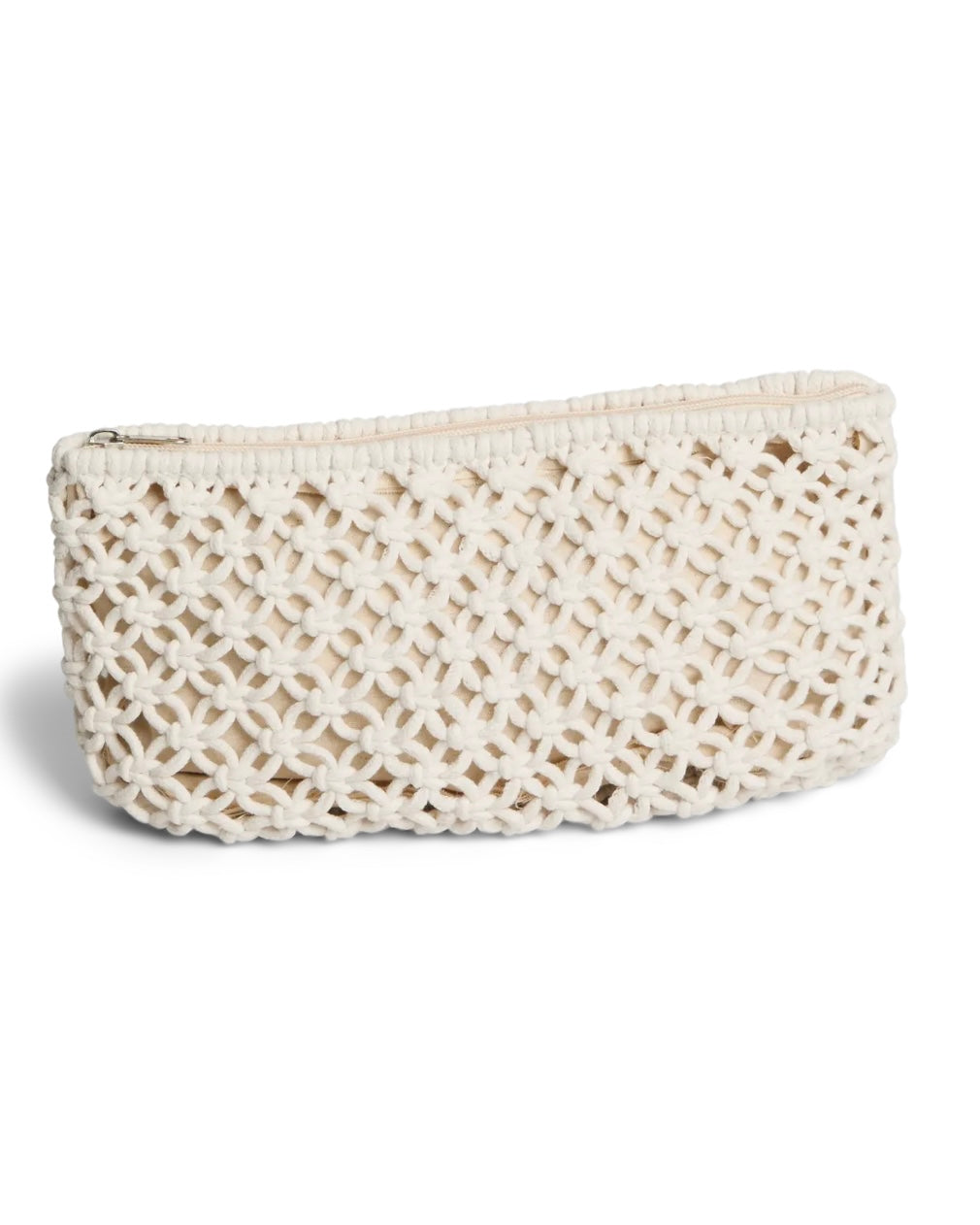 Pieces clutch ganna crochet cloud dancer