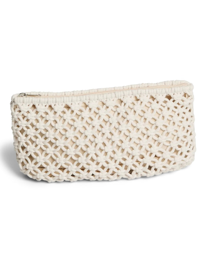 Pieces clutch ganna crochet cloud dancer