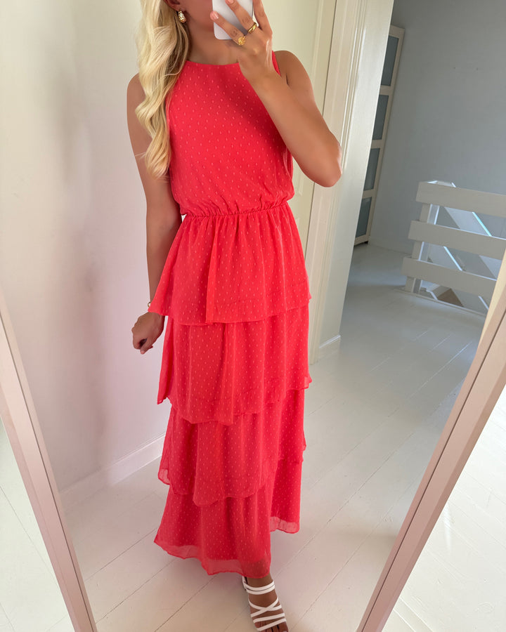 Vero Moda kjole melisa sl layer maxi dress wvn ga cayenne