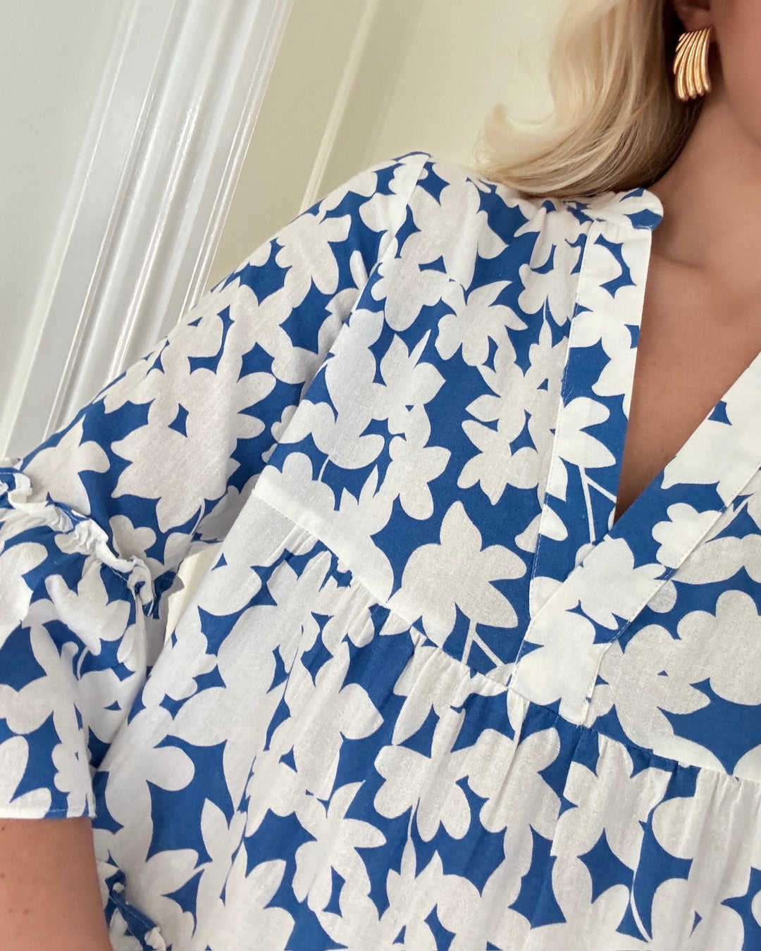 Vero Moda kjole dicthe 3/4 nebulas blue/small loa