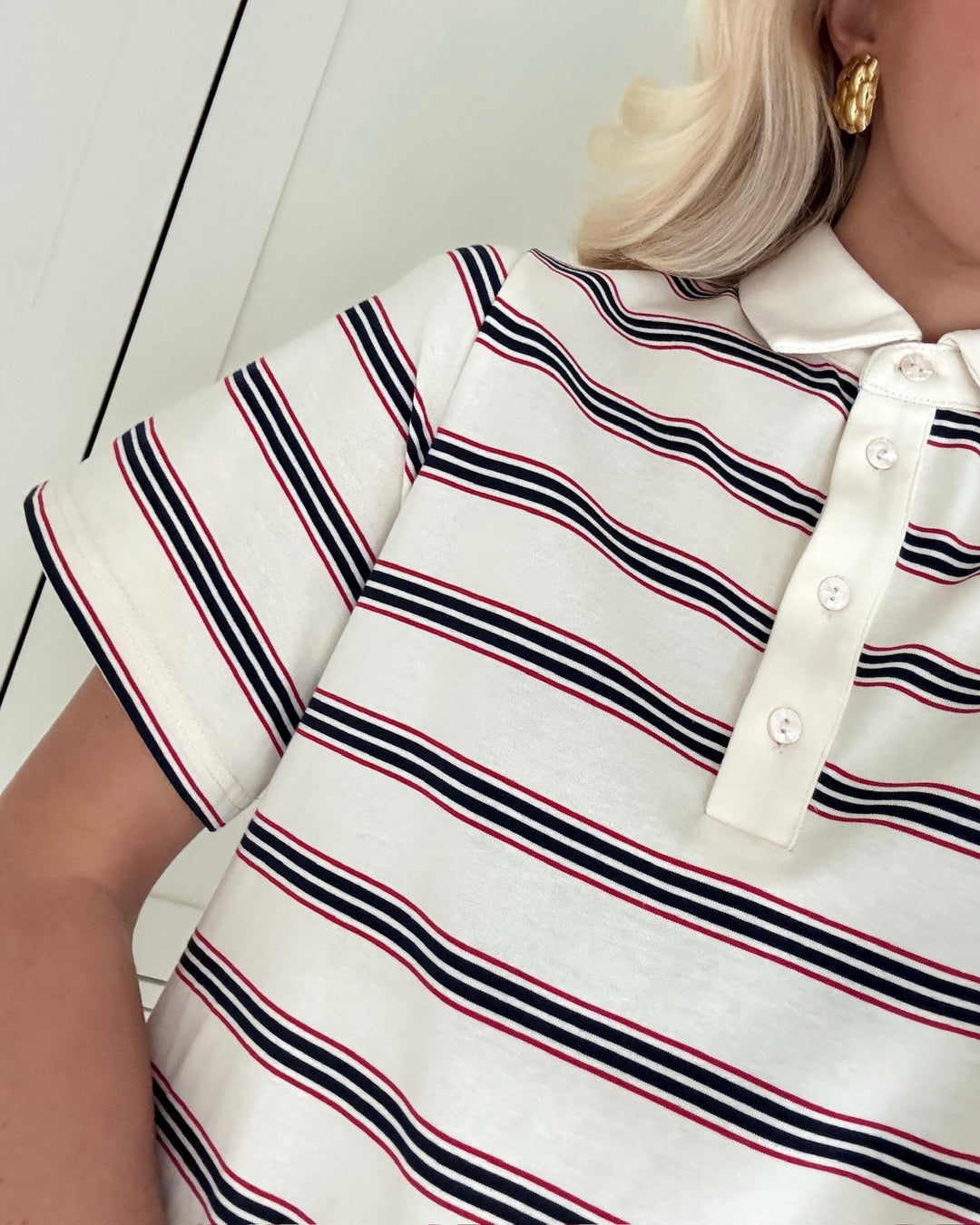 Love&Divine kjole love1349 cream/stripe