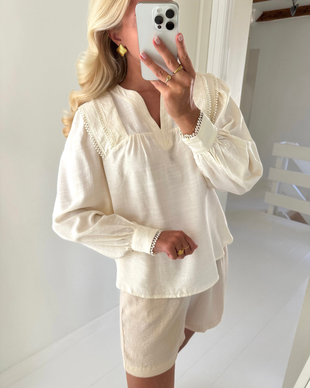 Love&Divine bluse love1493 cream