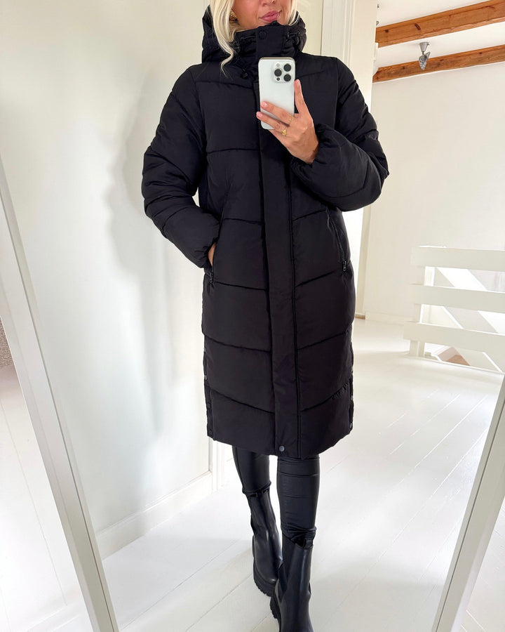 Only vinterjakke maggi long puffer black