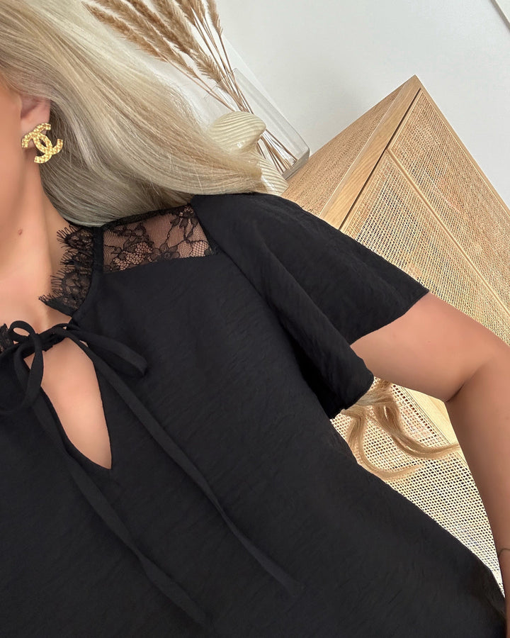 Vero Moda bluse alva ss black