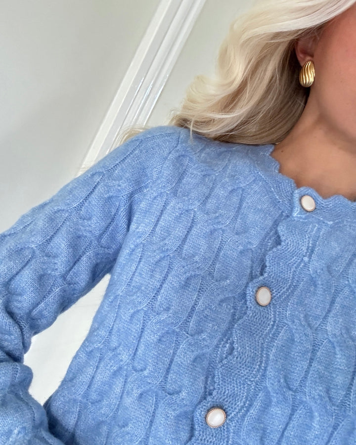 Y.A.S cardigan bubera ls knit vista blue