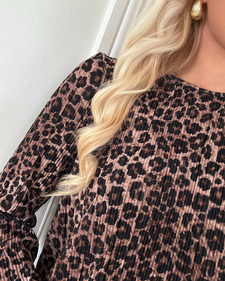 Pieces kjole amber ls short wvn kca black/leo