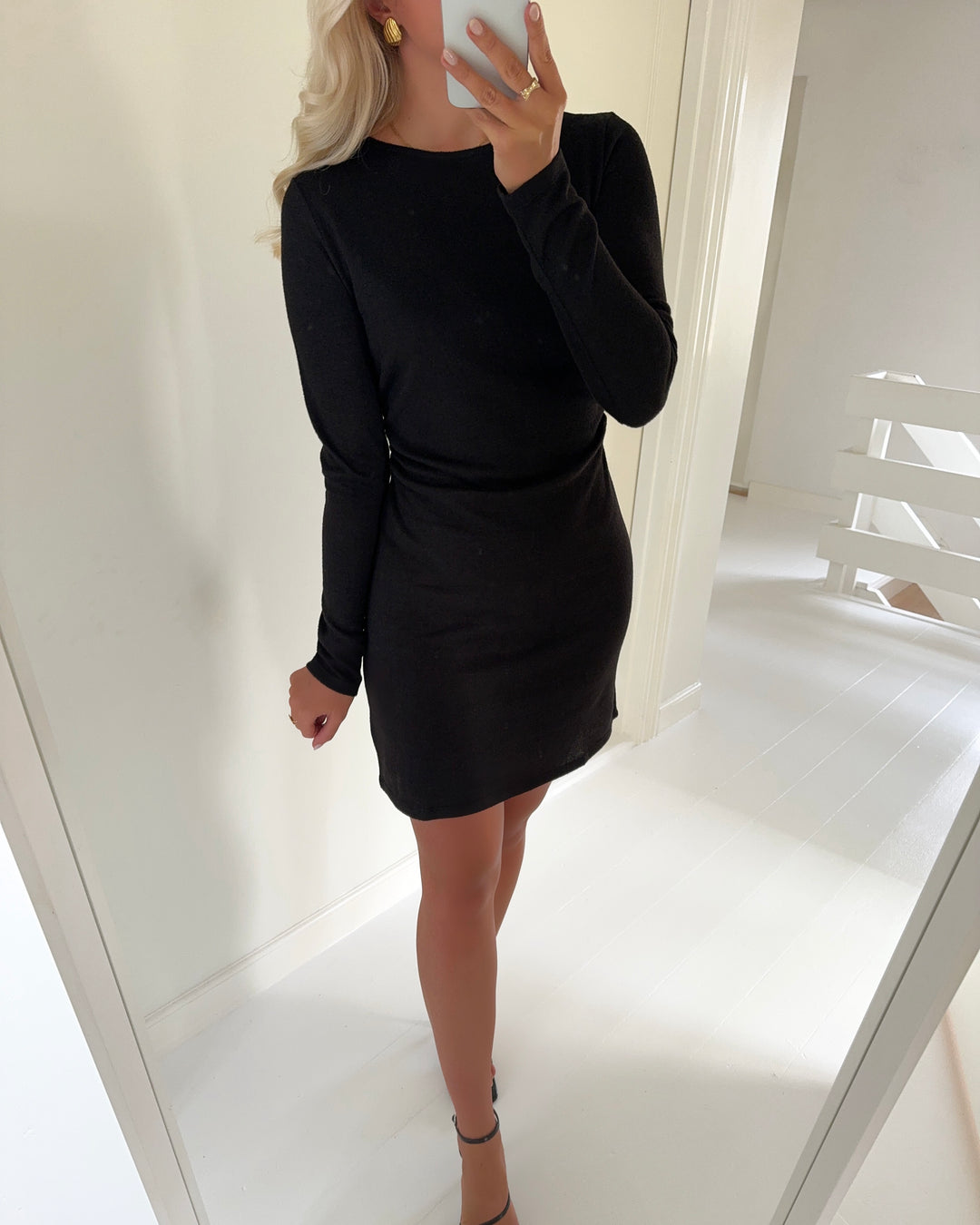 JDY kjole tonsy ls waist detail black