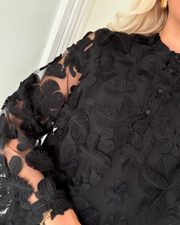 Y.A.S kjole karly 7/8 short black