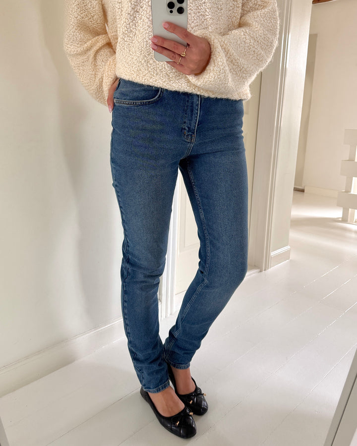 Y.A.S jeans selma mw slim fit medium blue denim