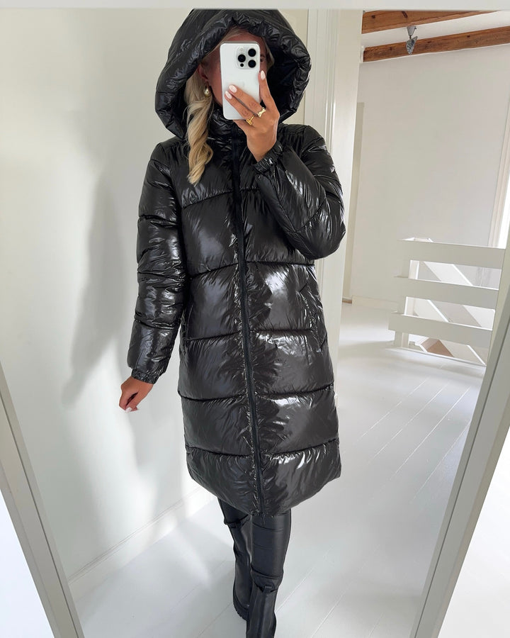 Vero Moda jakke uppsashiny long black