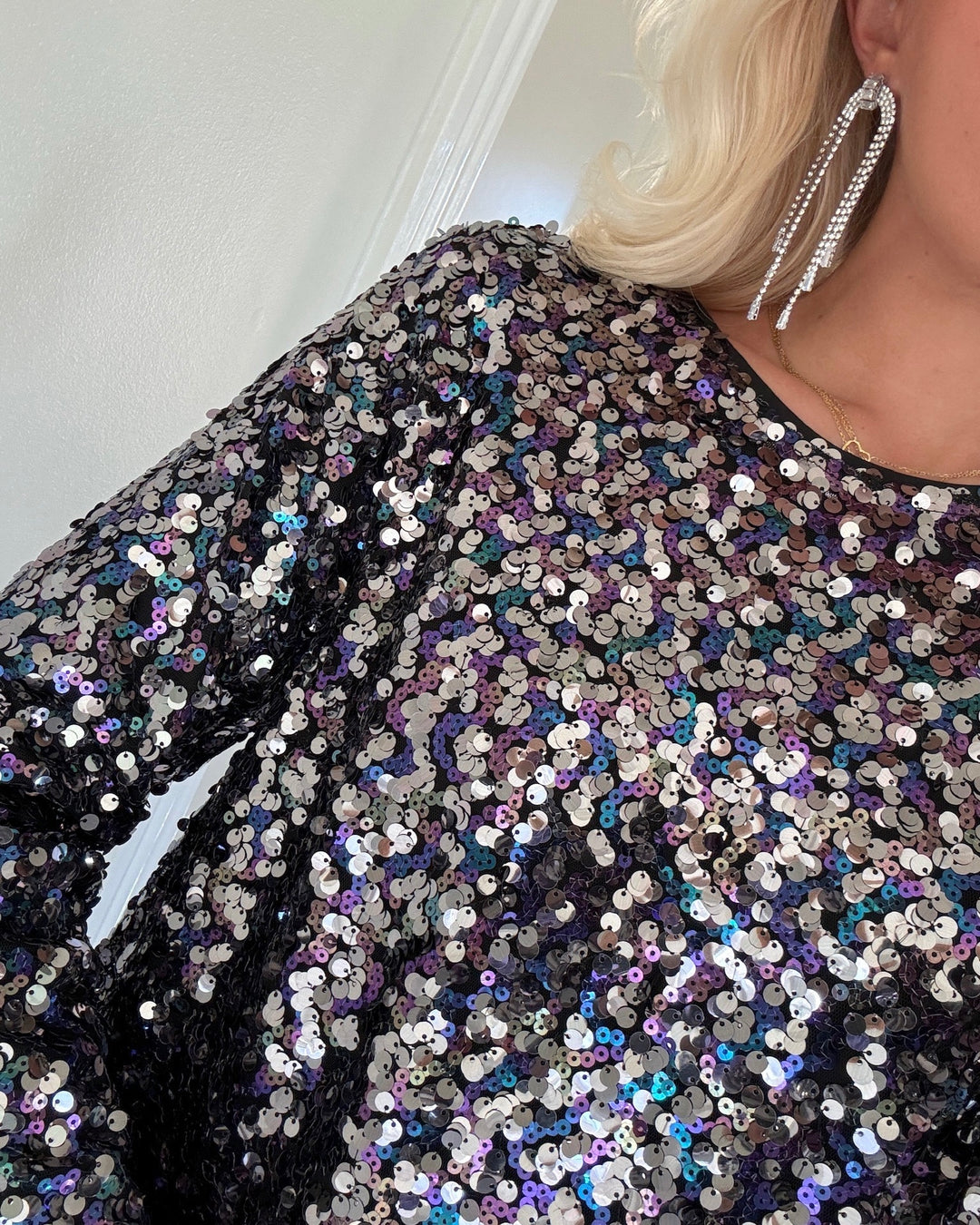 A-View kjole sequin grey