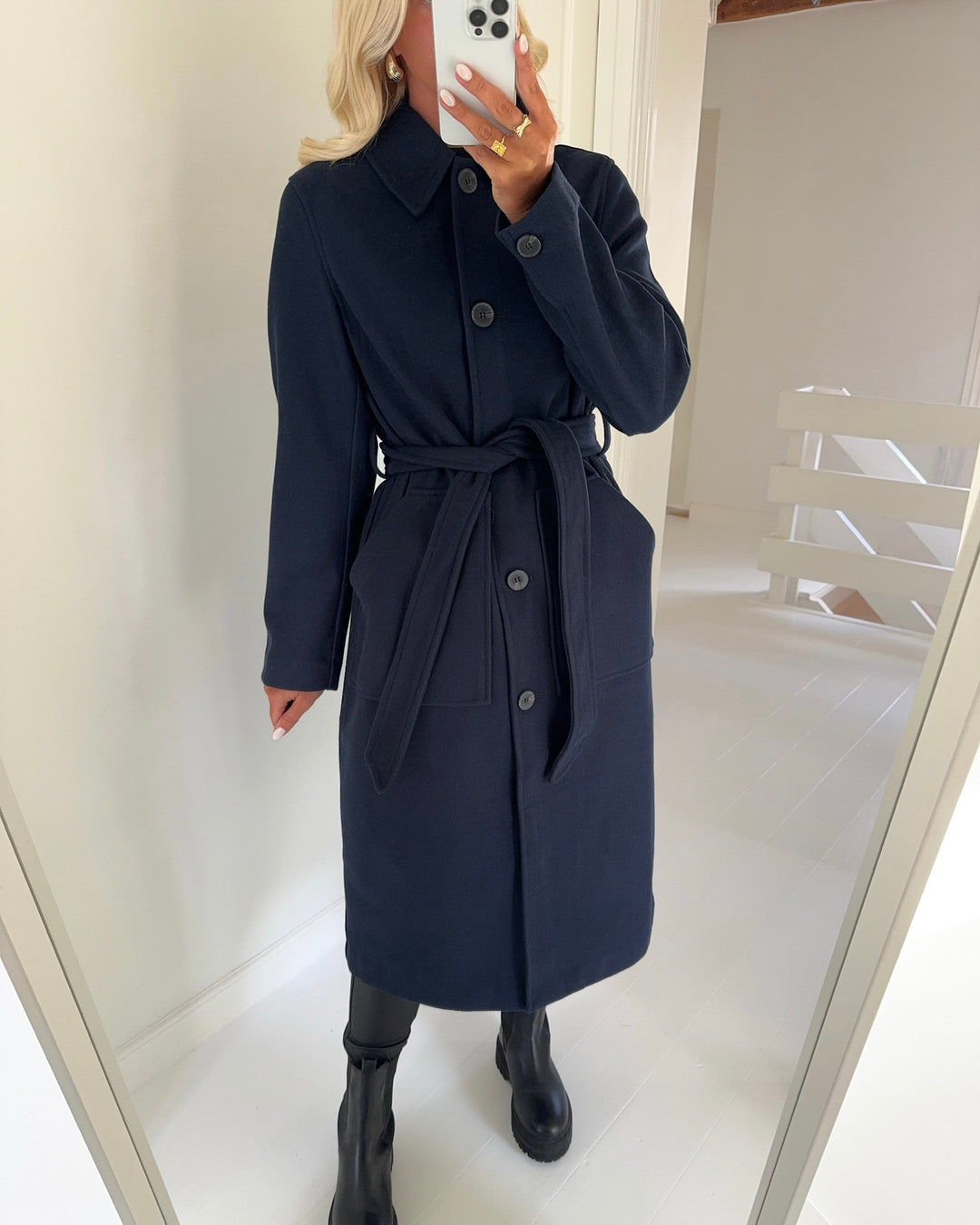 Vero Moda frakke fortuneparis long navy blazer