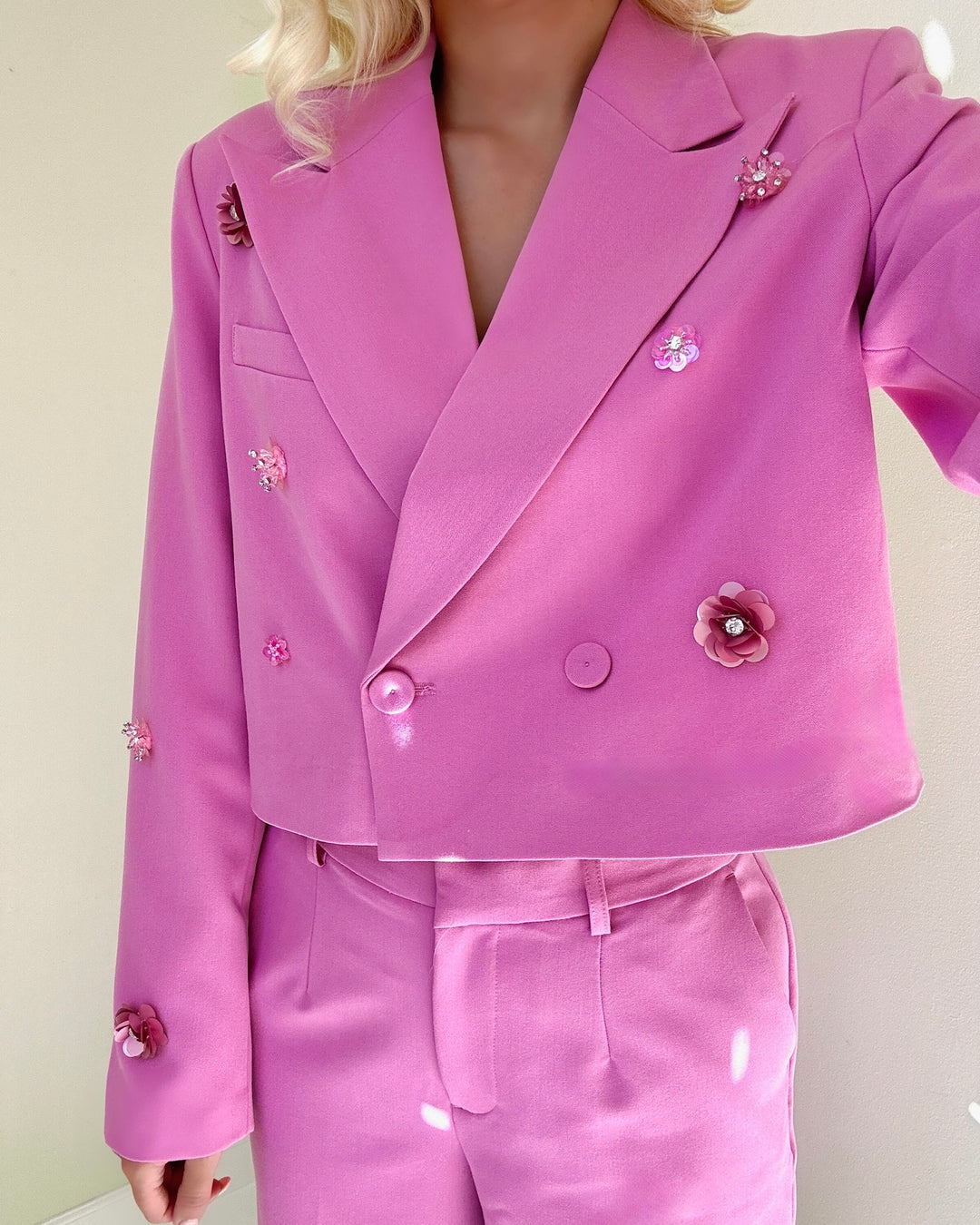 Y.A.S blazer midnight ls short orchid smoke