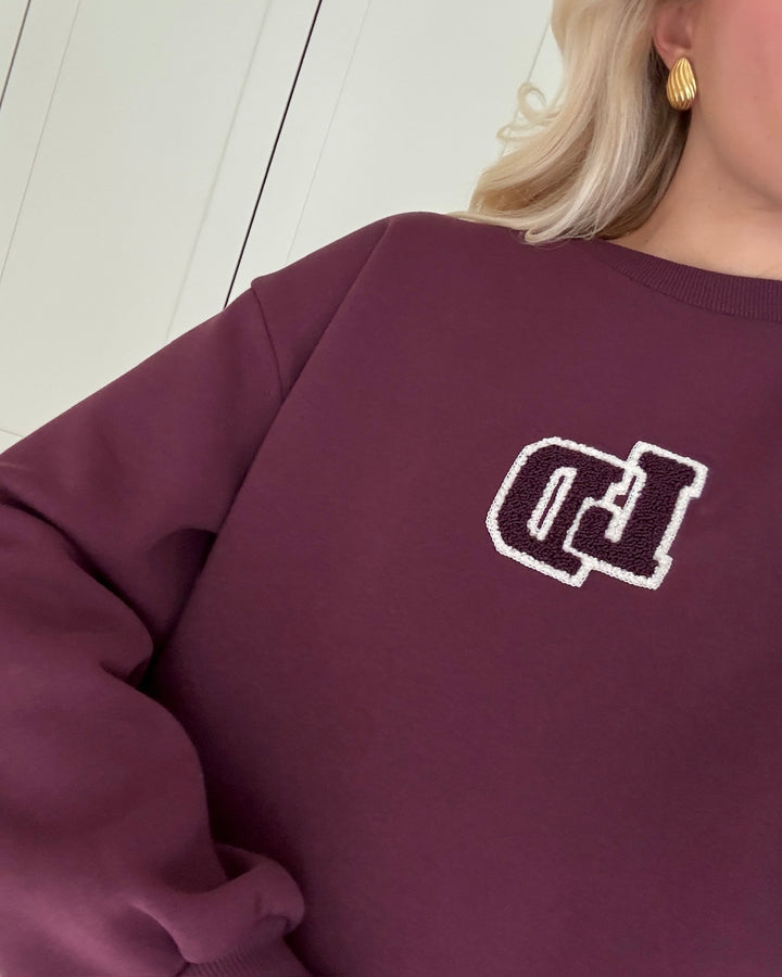Love&Divine sweatshirt love 1456 deep bordeaux - FORUDBESTILLING LEV. UGE 6
