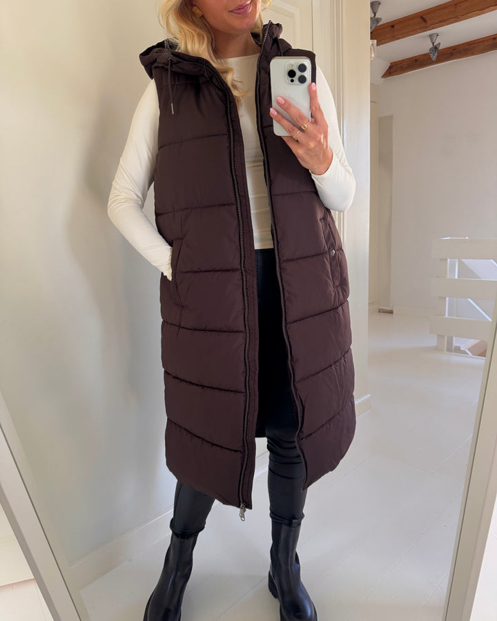 Vero Moda vest michelle chocolate torte