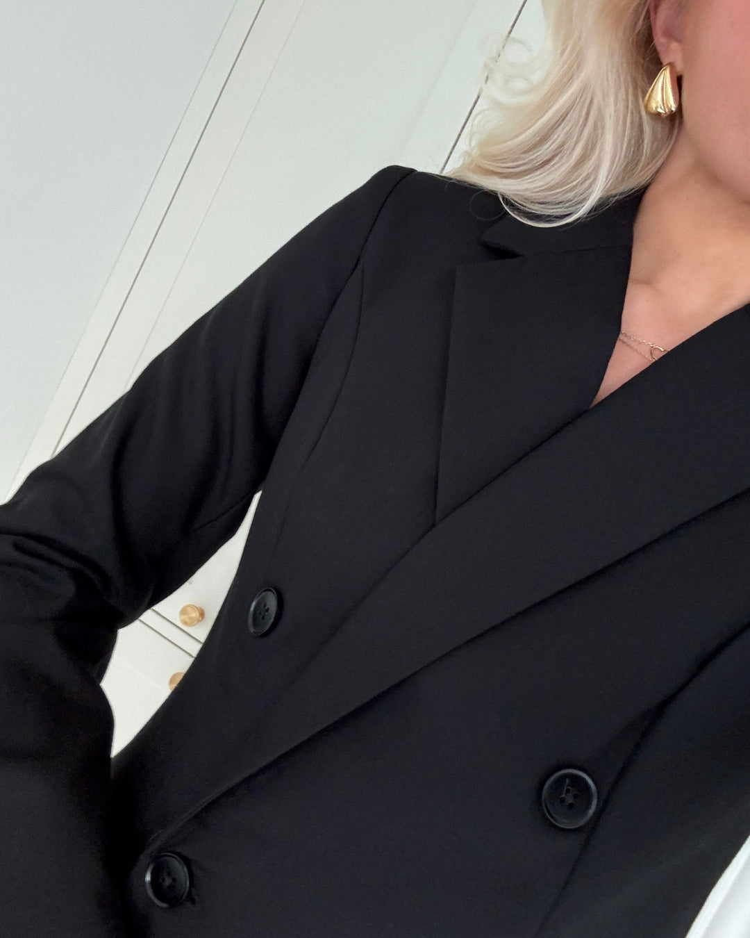 Vero Moda kjole melly ls fitted blazer black