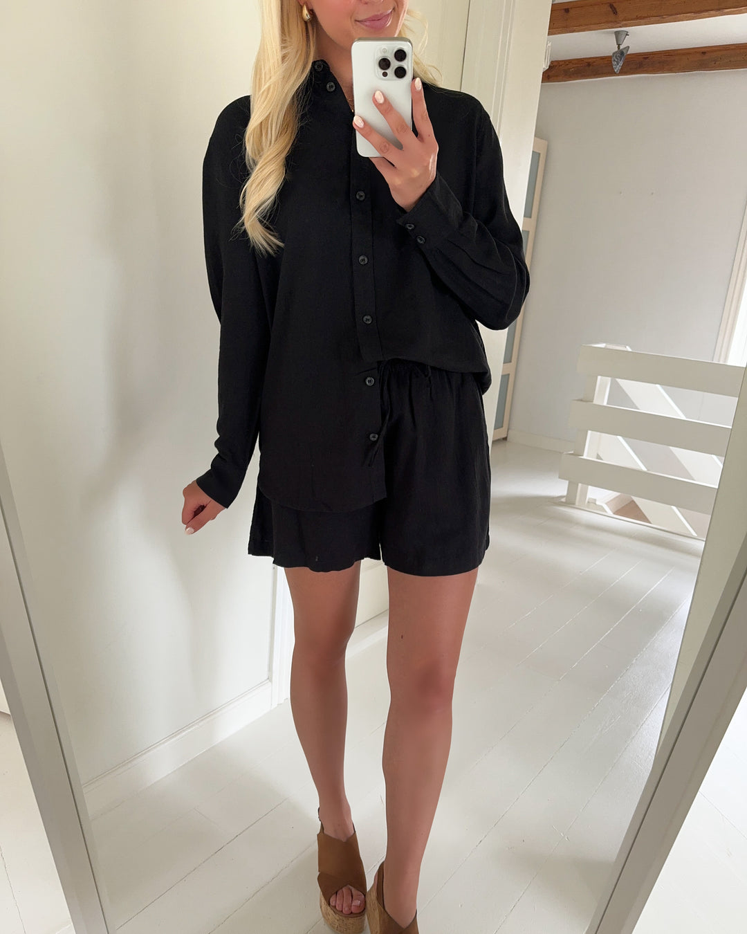 Vero Moda skjorte linn black