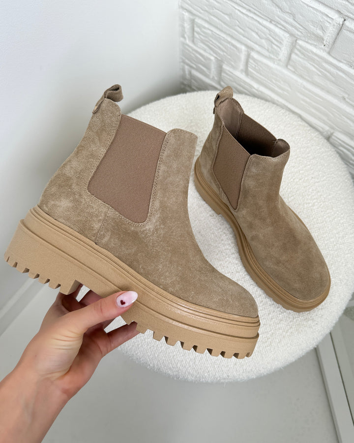 Phenumb støvler cash beige suede