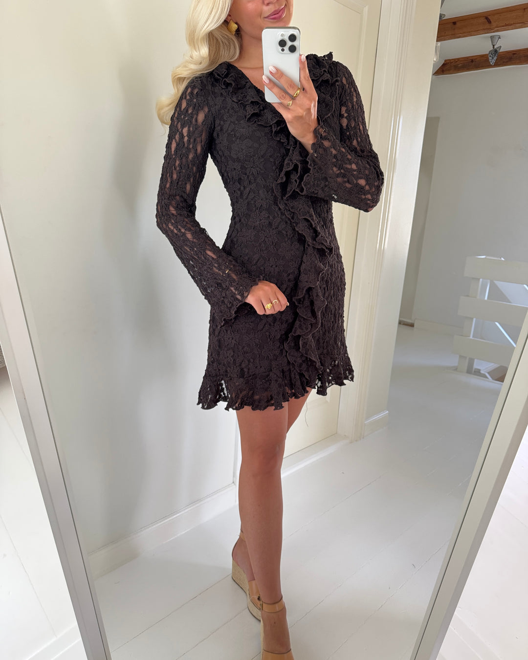 Aware by Vero Moda kjole kienna ls chocolate torte