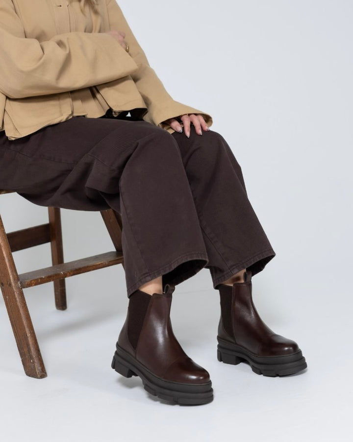 Copenhagen Shoes støvler the celeste low dark brown
