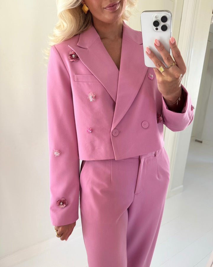 Y.A.S blazer midnight ls short orchid smoke