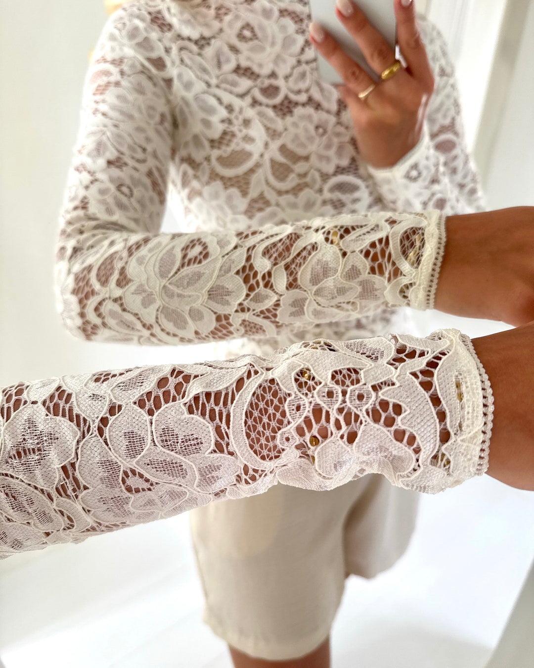 Y.A.S bluse lacey ls lace pristine