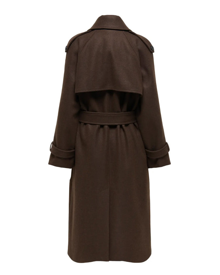 Only frakke dear-trillion long belt chocolate brown/melange