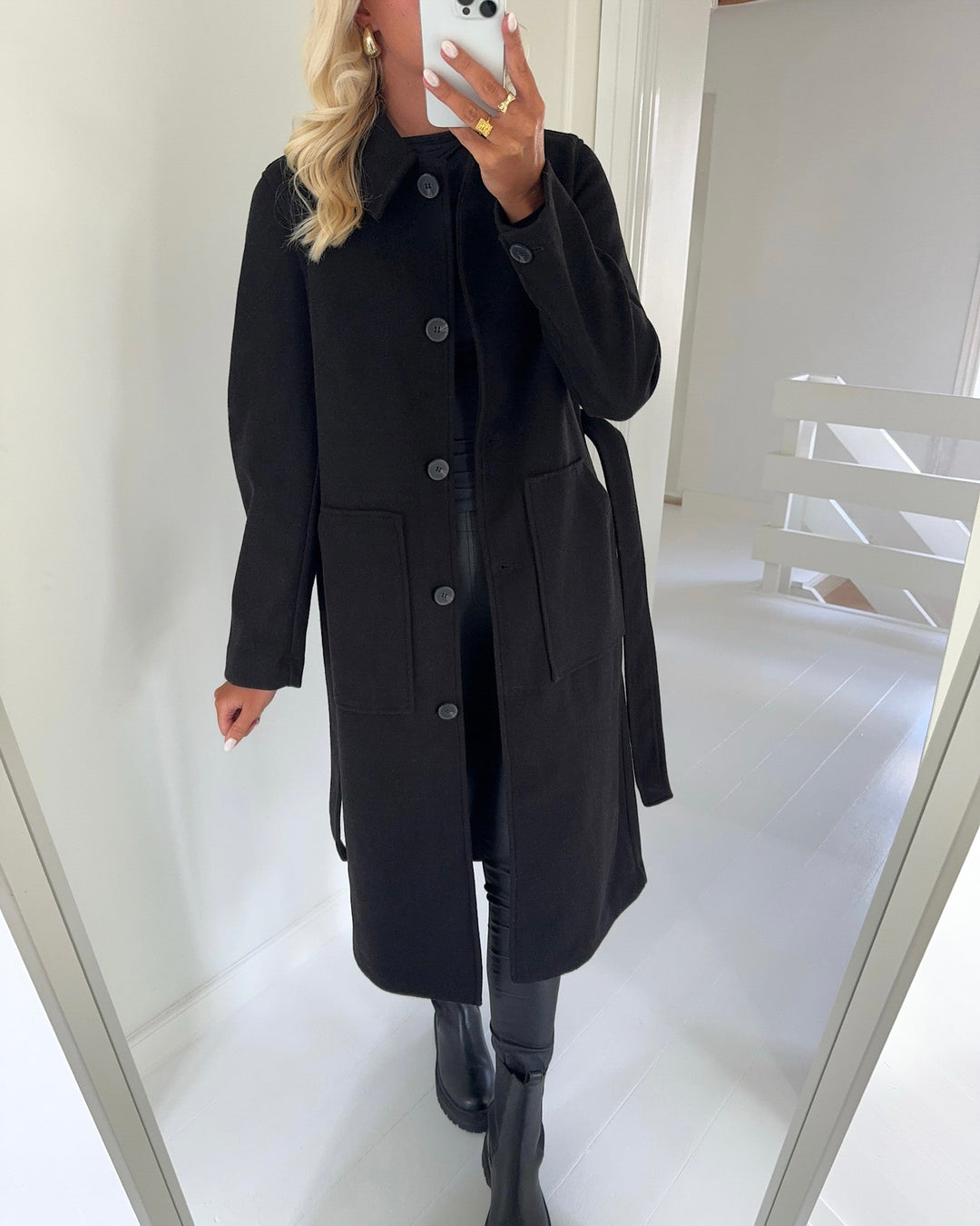 Vero Moda frakke fortuneparis long black