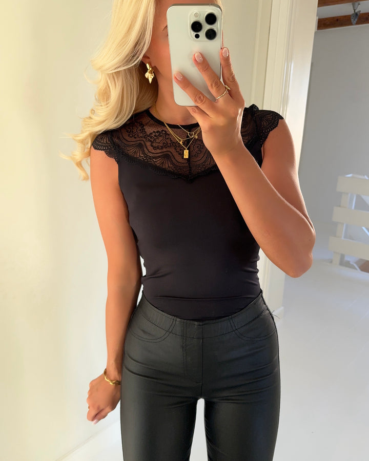 Pieces bodystocking sinna ss black