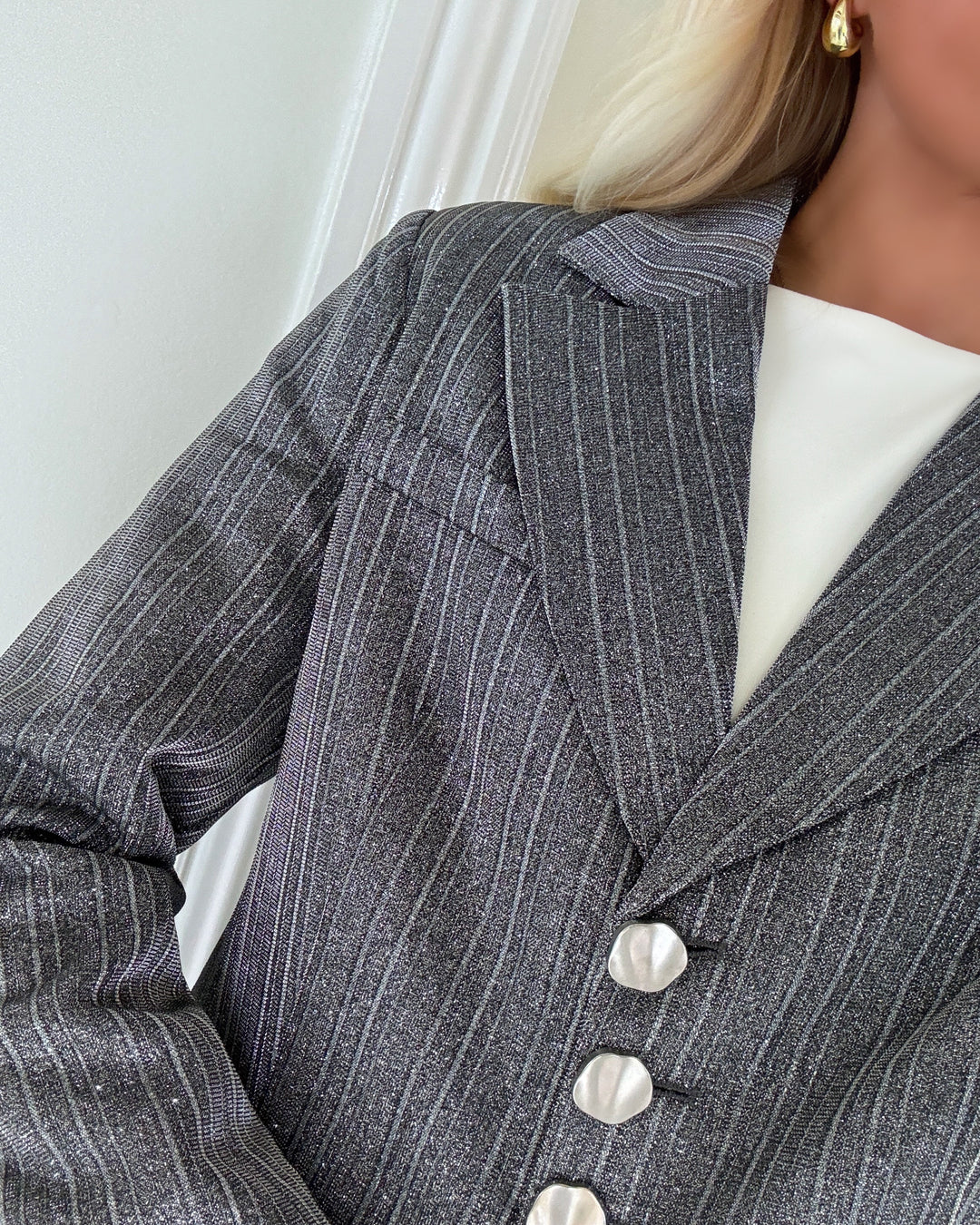 Y.A.S blazer kamo ls black/silver