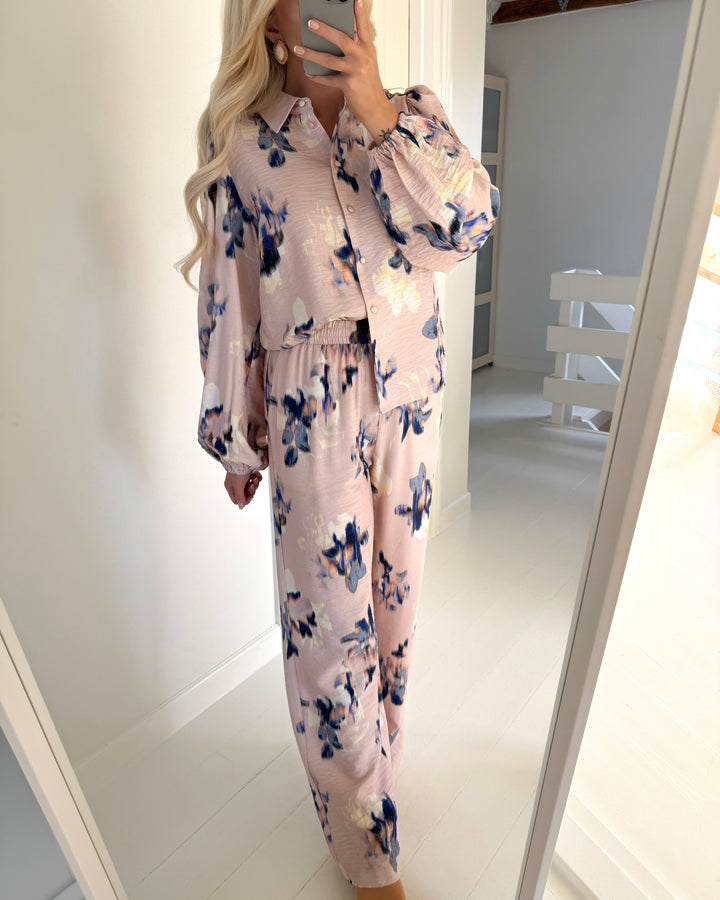 Y.A.S skjorte seraki ls cameo rose/seraki print