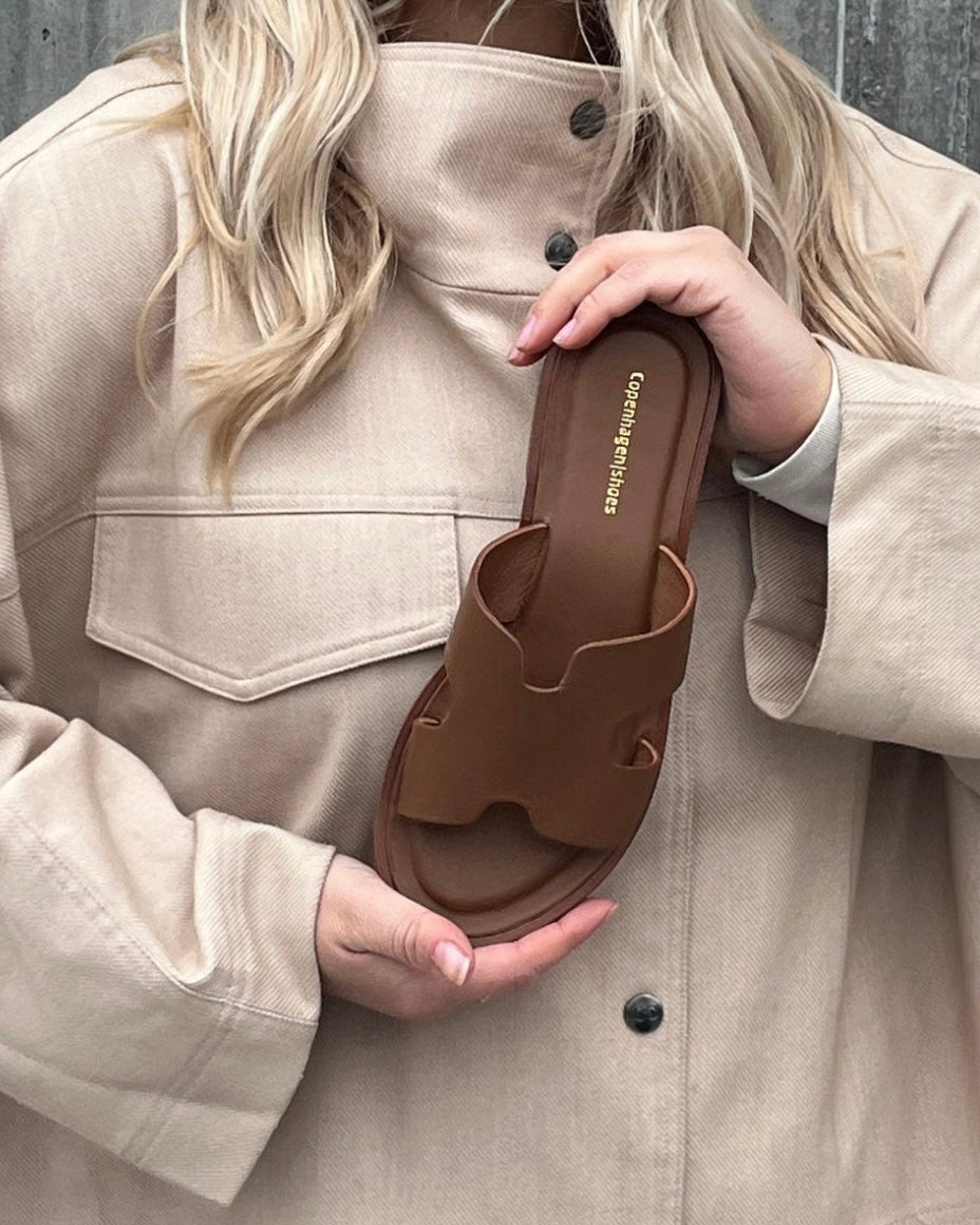 Copenhagen Shoes sandaler ivy leather cognac