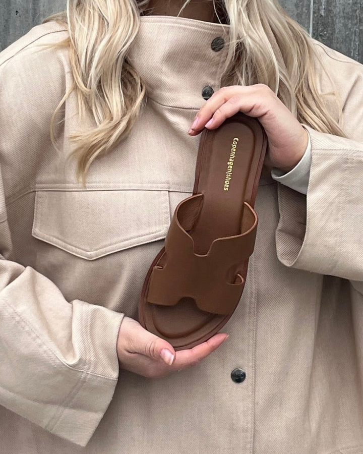 Copenhagen Shoes sandaler ivy leather cognac