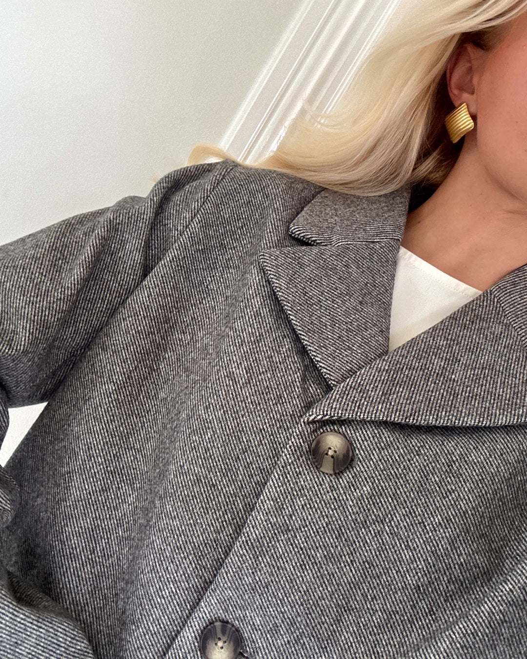 Pieces blazer bianca ls noos black melange