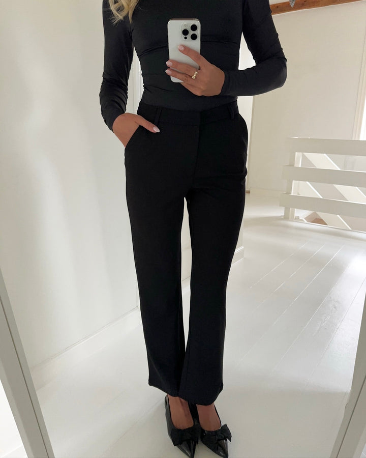 JDY bukser geggo life straight black