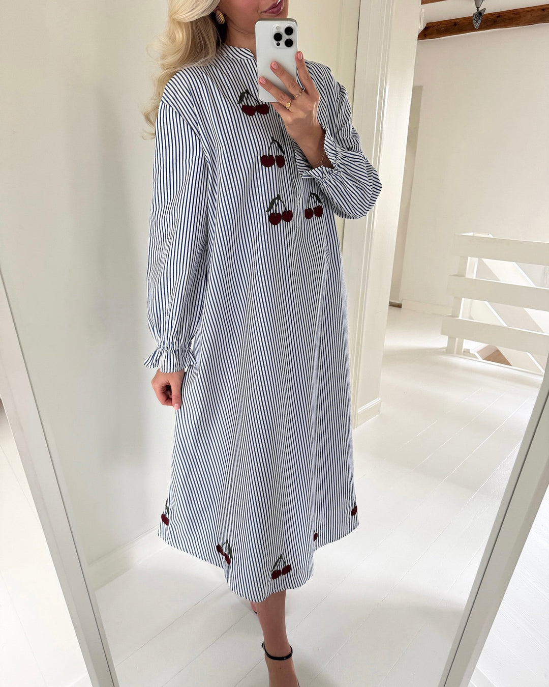 A-View kjole alize blue/white stribe